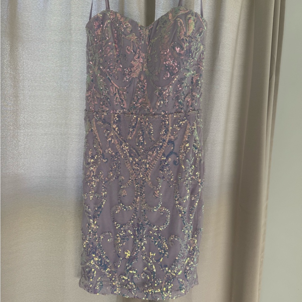Windsor Lavender Sequin Mini Dress